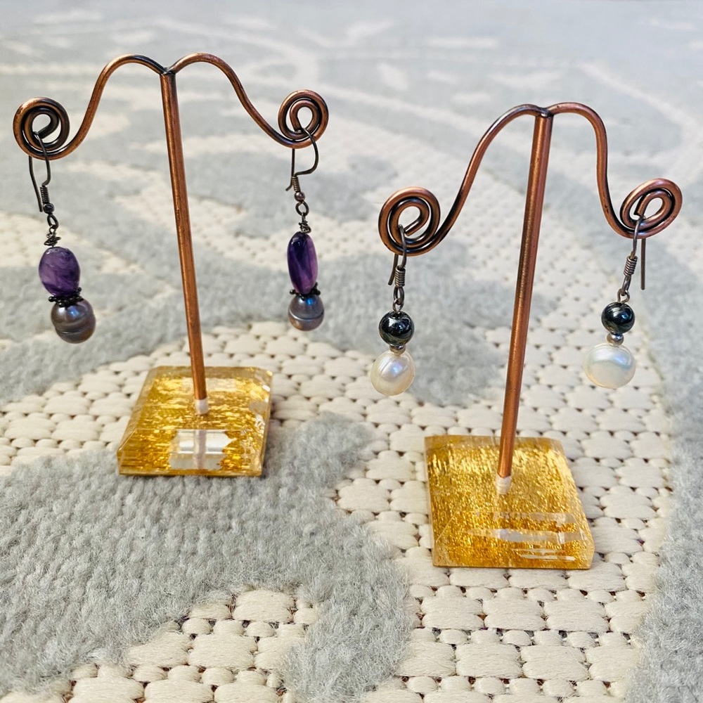 Handmade gemstone earrings